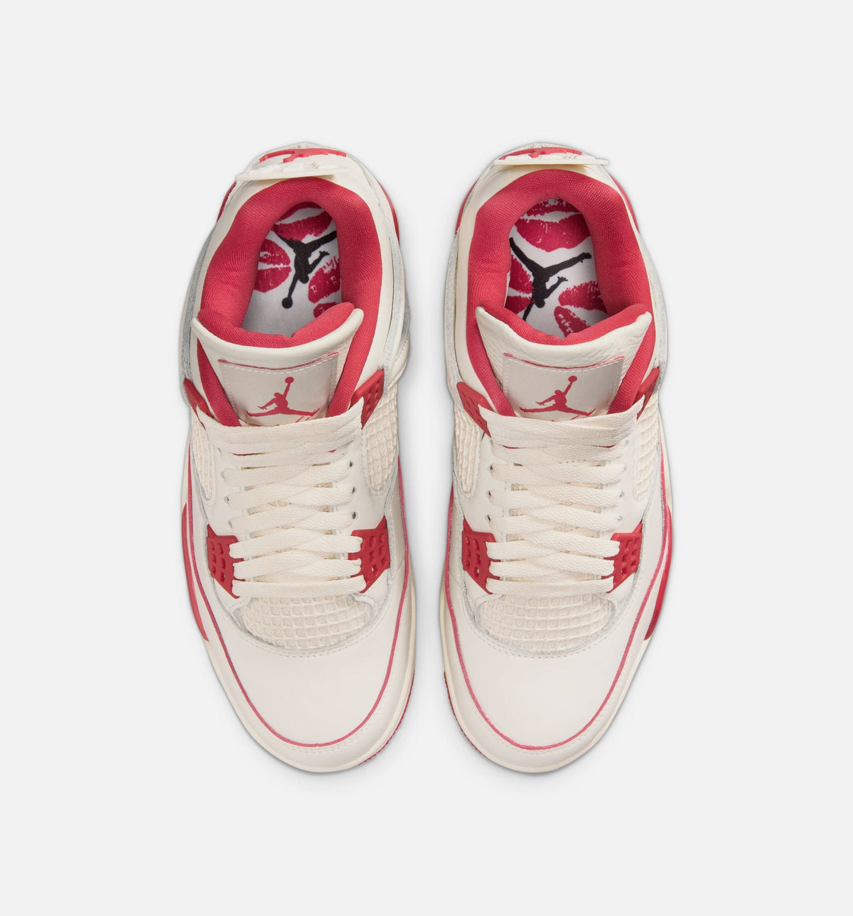 Air Jordan 4 Retro Valentine's Day Women's Shoes - Ivory/Red