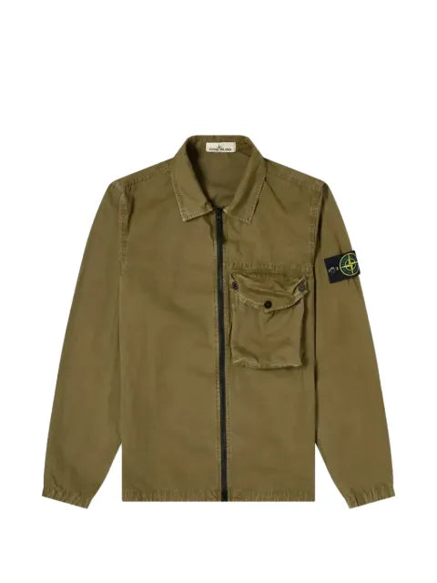 Stone Island zip-up pocket overshirt