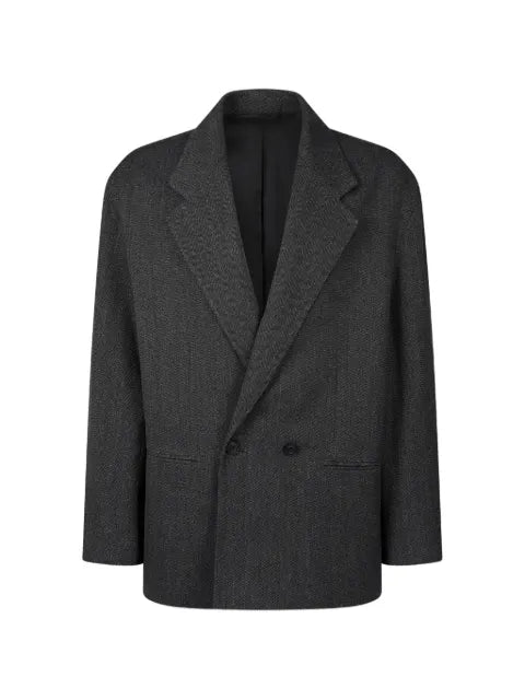 TOMBOY herringbone double-breasted blazer