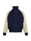 Balmain logo-embroidered colour-block bomber jacket