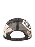 BARROW dice-embroidered mesh-panelled trucker cap