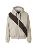 Wales Bonner Kalpa diagonal-stripe hooded jacket