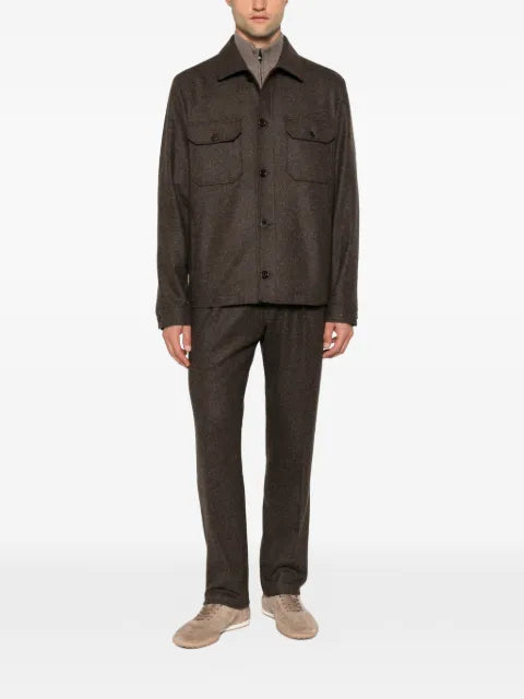 Corneliani button-up wool jacket