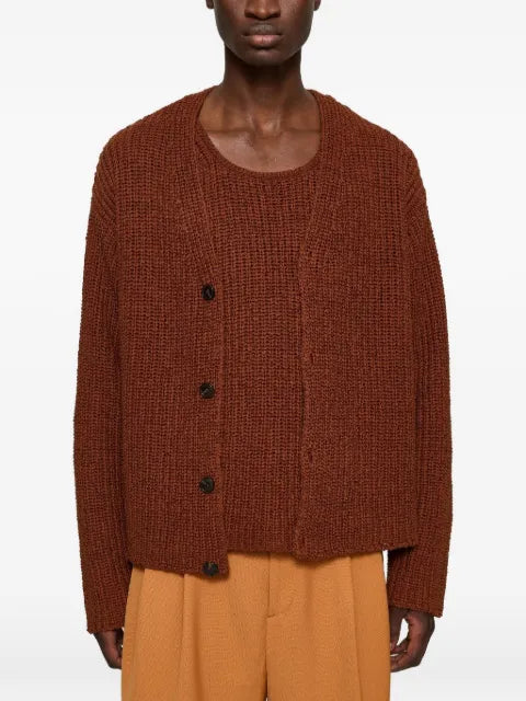 Cmmn Swdn Eldar tape-knit cardigan
