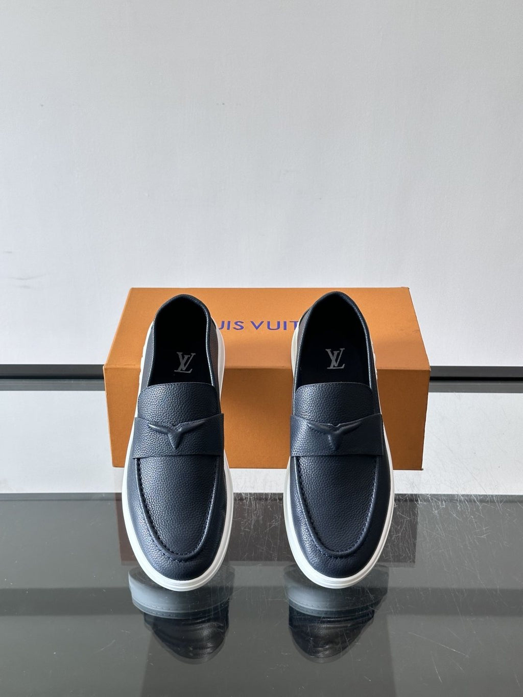 Louis Vuitton Black Platform Loafers