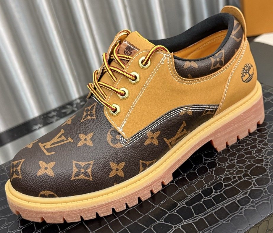 Timberland Tan & Brown Patterned Lace-Up Shoes