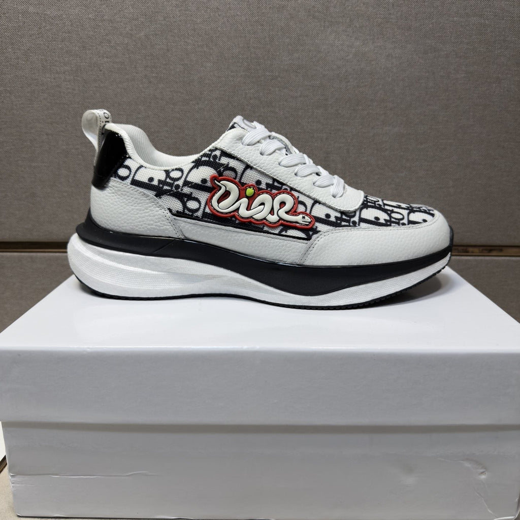 Dior Patterned Low-Top Men's Sneakers