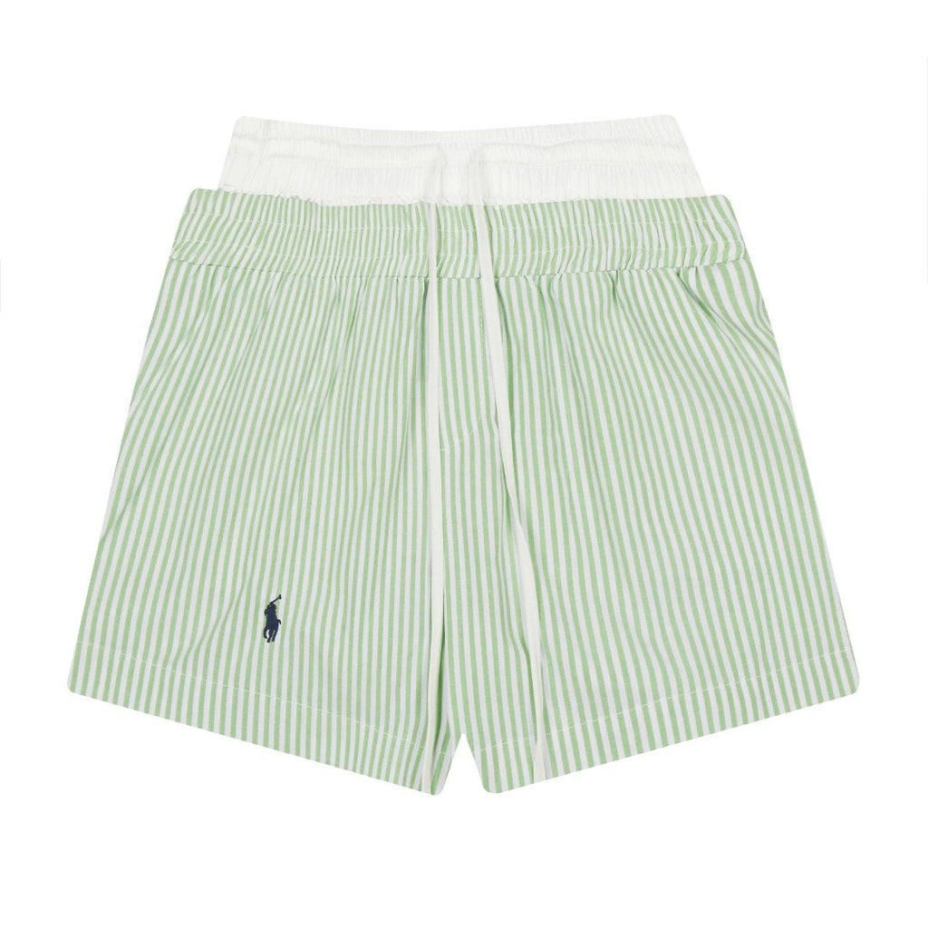 Ralph Lauren Striped Double-Waist Shorts