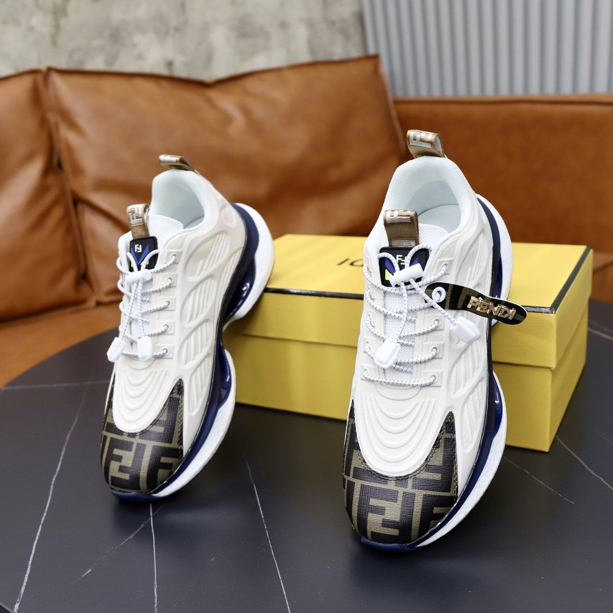 Fendi Men's Monogram Low-Top Sneakers